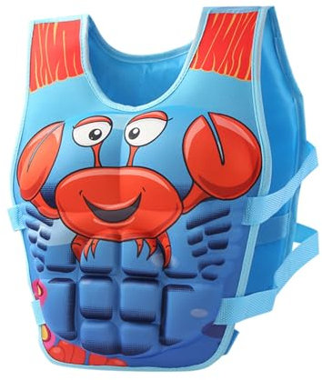 Giubbotto salvagente galleggiante, per bambini, per allenamento, galleggiamento, con cinghie di sicurezza regolabili, per bambini e bambine dai 2 ai 9 anni, perfetto per lezioni di piscina e nuoto