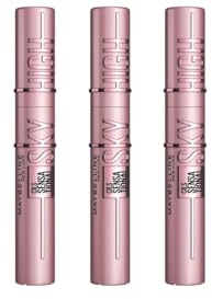 Maybelline New York Lash Sensational Sky High Mascara, Volumising & Lengthening Mascara, Washable Flake-Free 7 ml, Shade: 01 Black, Period After Opening von 6 Monaten (Packung mit 3)
