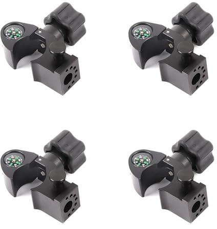 Sxmrmnx 4X GPS Range Pole Cradle Bracket for Trimble Handheld Open Data Collector with Compass Quick Release Pole Clamp, A