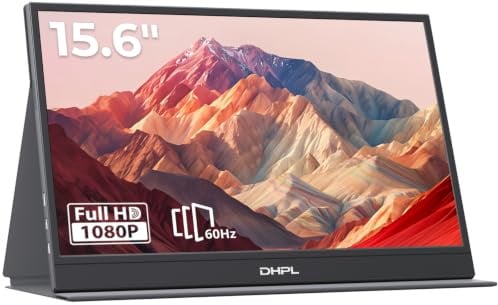 15,6 Écran Portable IPS HDR FHD 1080P 60Hz – Second Écran pour laptop Mac | IPS mat, Housse intelligente, Haut-parleurs, VESA75×75, USB-C/HDMI. Pour Ordinateur portable, PC, Mac, Switch, PS5, Xbox