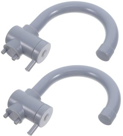 ibasenice 2 Pièces Robinet Évier Garçon Fille Plastique Simulation Accessoire Cuisine Garçon Fille pour Jeu de Rôle Maison et Extérieur