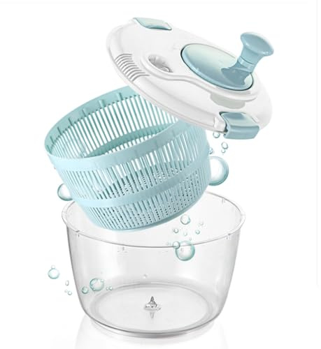 di centrifuga di verdure - Strumenti di essiccazione della lattuga, strumento di disidratazione manuale a manovella da cinque litri per una dieta, cucina domestica, barbecue, camion di