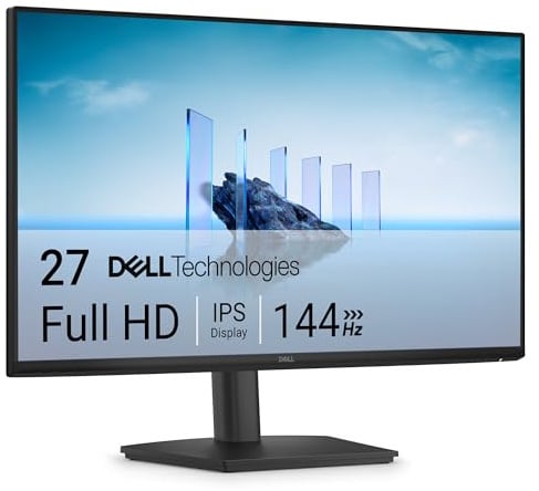 Dell 27 Monitor - SE2726HS, Full HD (1920x1080), 144Hz, IPS, 1ms MPRT | AMD FreeSync, Regolabile in Altezza, VESA (100x100mm), 2 HDMI, 3 Anni di Garanzia, Nero