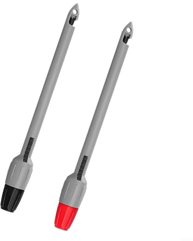 2 sonde per piercing a filo per multimetro, puntali per test di foratura da 2 mm/4 mm, con morsetto a V, kit di sonda ad ago isolato per misurazione della tensione, diagnostica automobilistica e
