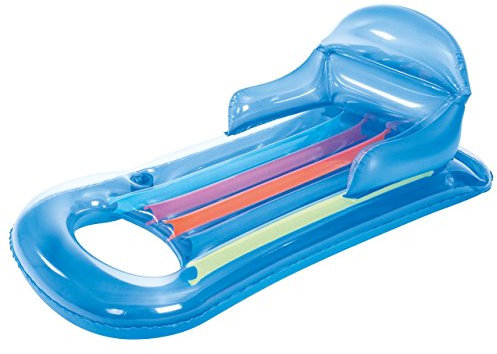 Bestway – Designer Lounge transpare – Luftbett Strand Pool – Hellgrau – Einheitsgröße