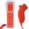 BIGFOX 2 en 1 Mando Plus con Motion Plus y Nunchunk para Nintendo Wii/Wii U (Opcional a Seis Colores) y Funda de Silicona - Rojo
