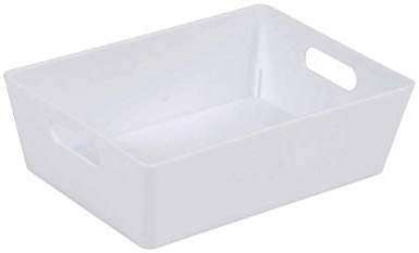 Wham Studio Rectangular Baske, White Color