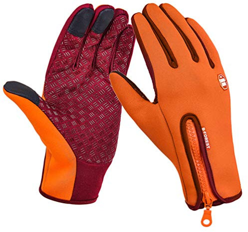 SODSIM Touchscreen Handschuhe Winter Fahrradhandschuhe Touchscreen Herren Laufhandschuhe Wasserdicht Damen Warm