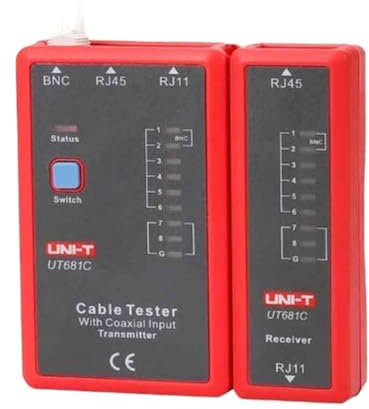 UNI-T UT681C Serie UT681 Tester per cavi RJ45/RJ11/BNC