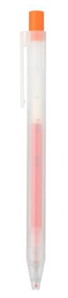 Muji Sarasara 02794095 Gel-Kugelschreiber, 0,5 mm, Orange, 5 Stück