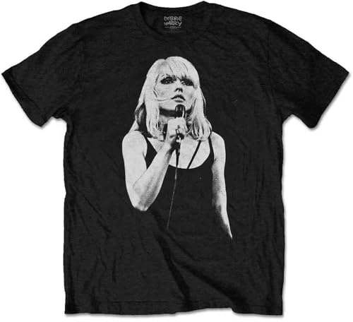 Debbie Harry T Shirt Open Mic Blondie Band Logo Official Mens Black L