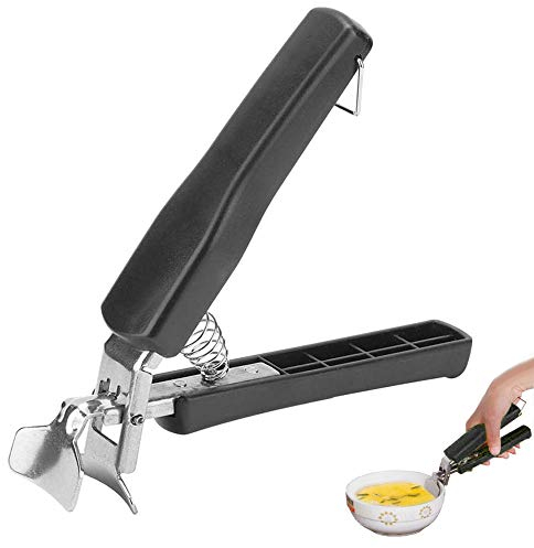 NO Pince en Acier Inoxydable Anti-Chaud, Anti-Brûlure Bol Clip en Acier Inoxydable Cuisine Bol Pot Préhenseur pour Plat, Casserole, Bol, Plaque de Four et Micro-Ondes(Noir)