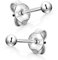 Matreia Ohrstecker Silber 925 Kugel - 5mm Damen Kinder Ohrringe Stecker rund klein SO-434-5mm