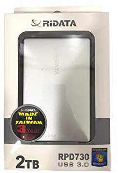 Peak Trading - Disco duro portátil para disco duro (2 TB Ridata, color plateado