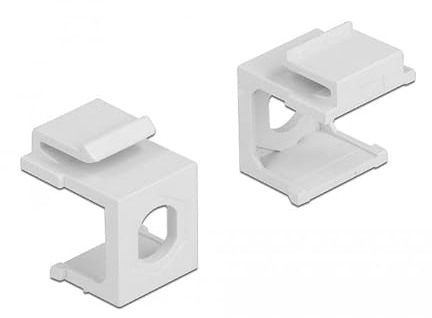 Delock Keystone Abdeckung weiß mit 8,0 mm Durchführung 4 Stück