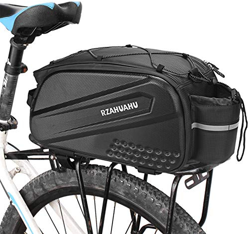 Flytise Multifunktionale Fahrrad Rücksitztasche 10L Wasserdicht EVA Material Fahrradträger Cargotasche Pannier Tasche für Fahrrad Sitzmontage
