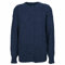 GirlzWalk New Women Cable Knit Long Sleeve Button Up Crew Neck Aran Type Sweater Ladies Cardigan (16-18, Navy)
