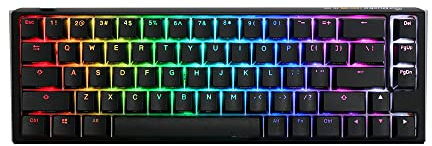 Ducky One 3 Classic Black/White Mini Gaming Tastatur, RGB LED - MX-Blue (US)