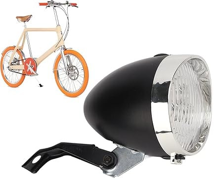 Luce Anteriore per Bicicletta Retrò, Faro Anteriore per Bicicletta Retrò 3 LED Luce Notturna per Avviso di Sicurezza Vintage Decorazione per Bici