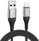 Bobeite Cable USB C a A Carga Rápida 3A QC 3.0, Cable Cargador Tipo C para Samsung Galaxy S25 S24 S23 S22 S21 S20 S10 S9 S8 A51 A71 Note 20 10, iPhone 16/15 Plus Pro Max, Xiaomi, Pixel 9/8/7, 1M