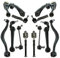 ATEC Germany 2x Querlenker Vorderachse unten, 2x Querlenker Vorderachse oben, 2x Koppelstange, 2x Spurstangekopf, 2x Axialgelenk, Kompatibel mit MAZDA 6 (GG)(GY)