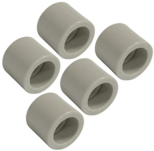 AERZETIX - C66844 - Set di 5 manicotti uguali in PPR/polipropilene/ Ø32mm PN25 per saldatura - impianto idraulico-riscaldamento installazione acqua potabile alimentazione pressione raccordo tubo