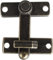 Door Lock,Door Bolt,Bolt Sliding Door Lock, Solid Brass Shutter Bar Door Latch Antique Brass 2 Pack Loaded Toggle Latch Catch Clamp Clip for Trunk Case Box and Chest