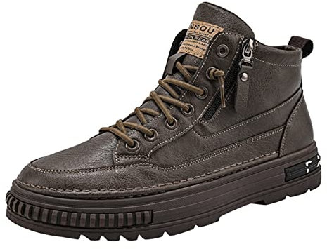 Stivali Gomma Donna 37 Allacciare Tela Stivali Stivali Moto Donna 40 Stivali Donna Estivi Stivali Alti Donna Bianchi Sandali con Tacco Donna Scarpe Casual Donna Zeppa Chiusa B-Marrone 14.99