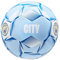 Manchester City F.C. Ballon de Foot Taille 3, 4 ou 5, Ballon Officiel du Club, Idée Cadeau pour Fan de Foot (Bleu Clair, Taille 4)