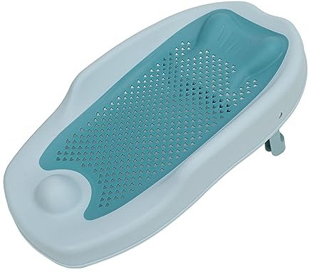Baby-Badewannenstütze, Faltbare Babybadewanne mit Hohlmuster für Babys (Blau)