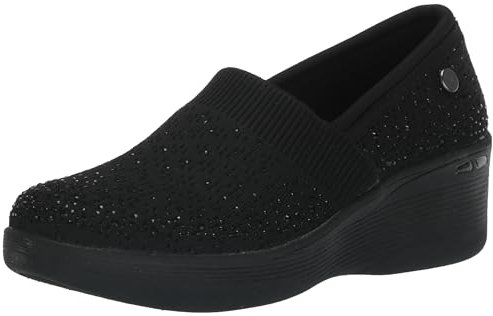 Skechers Women's Martha Stewart Pier Lite-Reflection Loafer, Black, 5 UK
