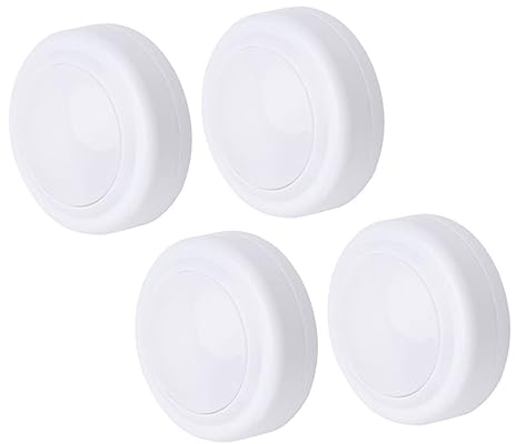 UKCOCO 8 Stk Kabinett Licht Batteriebetriebene Lichterketten Kleines Licht Led-röhrenlicht Tippen Sie Auf Nachtlampe Berühren Led-schrankleuchten Weiß Licht Klopfen Abs Kabellos