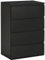 HOMCOM Chest of Drawers, 4 Drawers Storage Cabinet Floor Tower Cupboard for Bedroom Living Room, Black