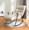 JIESOO Akzentstuhl Schaukelstuhl Mit Telefonständer Rocker-Liegestuhl Lounge-Stuhl for Schlafzimmer Schaukel-Liegestuhl Glider-Schaukelstuhl