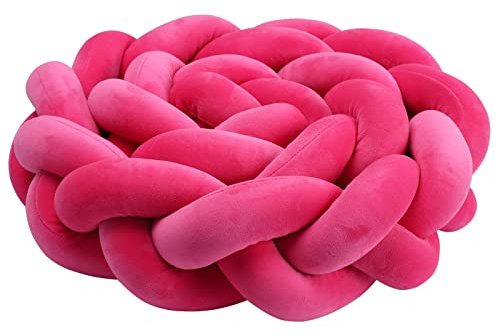 Geflochten Knotenkissen für Wohndekoration (Rosarot 6,450cm)