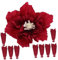 RORPOIR 10St hochzeitsdeko Ornament Wohnkultur Papierblumen für Zuhause Papierblumen-Anhänger Party-Layout-Verzierungen Fenster Krepp-Papier Kunst schmücken Kulissen Requisiten