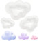 GYSRXS 3 Piezas Moldes de Silicona Resina 3D Nubes Molde de Silicona Molde Suave Utilizado para Velas Hechas a Mano,Jabón,Colgantes de Decoración,Yeso Artesanal