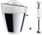 Set Combinato 2pz Viceversa, Spremiagrumi e Frullatore ad Immersione in Acciaio Inossidabile, Design Italiano, Scegli il Colore che Preferisci (Bianco)