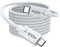 Apple USB-C to USB-C 100W 5A Fast Charging Cable - 3M Long, Compatible with iPhone 16/15 Pro Max/Plus, MacBook Pro, iPad Air, Samsung S23/S22/S21 Ultra, Pixel 7/6, Switch, PS5