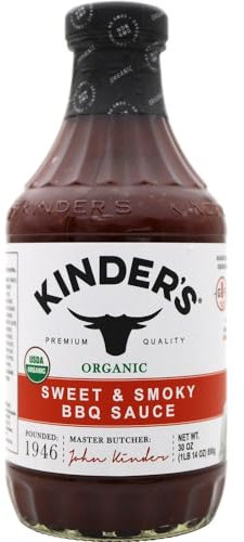 Salsa Barbacoa Sweet & Smoky de Kinder's, 850g, Sabor Dulce y Ahumado Equilibrado