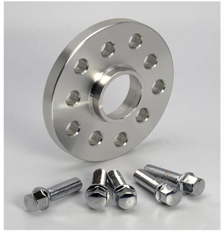 Spurverbreiterungen 2 Stück 12/15//20mm Geschmiedet Spurverbreiterungen Adapter 5x100 Oder 5x112 CB 57mm Für VW Für Golf 5/6/7 Für Polo Spurverbreiterungen Spürverbreiterungsatz(2PCS 15mm)
