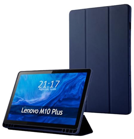 Tumundosmartphone Funda con Tapa Smart para Lenovo Tab M10 Plus (3rd Gen) 10.61 Color Azul