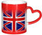 GFXEDSAH Tasse à café à thé en céramique avec motif drapeau anglais - Tasse créative à changement de couleur - Tasse magique sensible à la chaleur