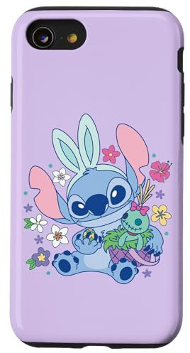 Disney Lilo & Stitch Cute Easter Bunny Stitch and Scrump Case for iPhone SE (2020) / 7 / 8