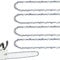 4 Pack 10 Inch Chainsaw Chain 3/8 LP Pitch .043'' Gauge 40 Drive Links fits Milwaukee, Ryobi, Worx, Craftsman and more