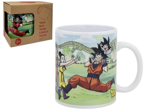 CARTOON Taza Dragon Ball de cerámica modelo mug con impresión sublimática tazón de desayuno 325ml para niños