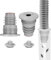 Zofory 2 Pièces Joint de Tuyau de Machine à Laver, 35-40mm Bouchon Anti-Odeur et D'Étanchéité de D'Évacuation, Gris Machine à Laver Bouchon D'Étanchéité de Tuyau, Avec boZofory uchon en Silicone