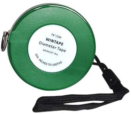 Diameter Circumference Tape Measurement, Pipe Measurement Tool, zwei Imperial Metric Scale, Rolling Pocket Tape, Tree Measuring Aid, Professional Pipefitter Use, ABS PVC Material