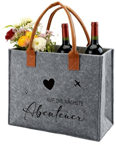 Ysound Geschenke Frauen Filztasche, Filz Shopper Bag für Frau Mann | Filz Einkaufstasche Tote Bag, Geschenke für Frauen Kollegin Freundin zum Geburtstag, Muttertag, Weihnachten