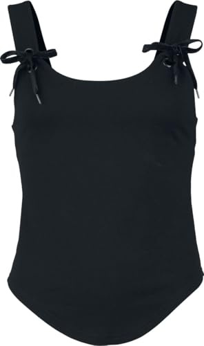 Gothicana by EMP Damen schwarzes Top mit Schnürung